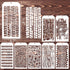 Stencils for Crafts Reusable Texture Stencils Mixed Media Stencil Layering Drawing Templates for Painting on Wood Crafts Furniture Paper...