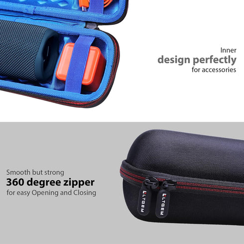 LTGEM EVA Hard Carrying Case for JBL FLIP 6 FLIP 5 Waterproof Portable Bluetooth Speaker - Blue...
