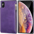 Bocasal Wallet Case for iPhone Xs Max with 3 Card Slots Cash Holder Zipper Design Premium PU Leather Sturdy Magnetic Closure 6.5 Inch(Purple)...