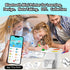HuiJuKeJi Mini Sticker Printer with RGB Light Pocket Inkless Thermal Printer for iOS&Android, 9 Rolls Thermal Paper?5 Color Pens, Bluetooth Smart ...