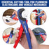 WORKPRO PEX Cutter with Sharp Blades, Hose Cutter with 1/8"-1-5/8" Cutting Capacity, Can be cut at 45° or 30°, Tubing Cutter for PPR, PE, PP, and ...