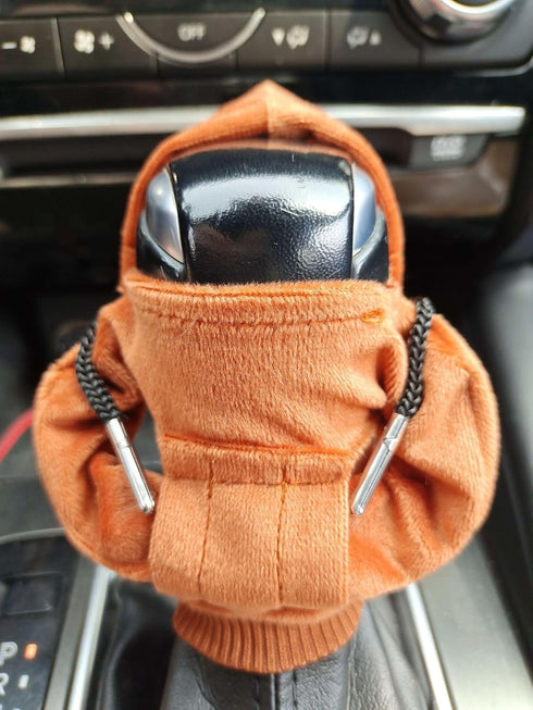 3 pcs Gear Shift Hoodie,Hoodie Car Gear Shift Cover,Car Decorations,Gift for Men(Red/Orange/Blue)...