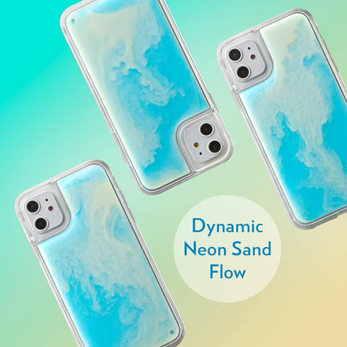 SteepLab Flowing Neon Sand Liquid iPhone 11 Case (2019, 6.1") - Full Body Protection with Raised Bezel - Ocean and Beach...