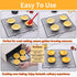 DATANYA 8 Pack Mini Tart Pans 4 Inch with Removable Bottom Round Nonstick Quiche Pan, Heavy Duty Fluted Side for Pies, Mousse Cakes, Dessert Bakin...