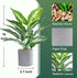 16" Small Fake Plants Artificial Tropical Faux Plants Indoor for Office Desk Shelf Bathroom Home Decor...