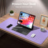 Leather Desk Pad Protector,Mouse Pad,Office Desk Mat, Non-Slip PU Leather Desk Blotter,Laptop Desk Pad,Waterproof Desk Writing Pad for Office and ...