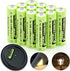 Henreepow Rechargeable AA Batteries, Ni-MH Double A Solar Batteries High Capacity 1.2V Pre-Charged for Outdoor Solar Lights, String Lights?Pathway...
