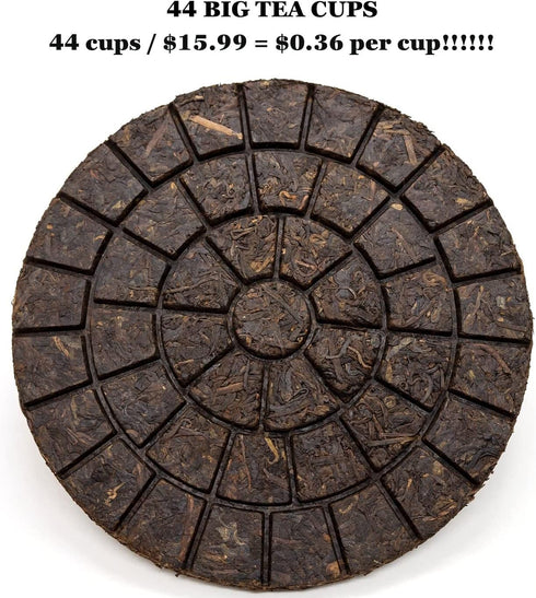 Compressed Ripe Pu-erh Tea Cake "Bru:ge Waffle" 7.1 ounce (200 g) Thick Taste...