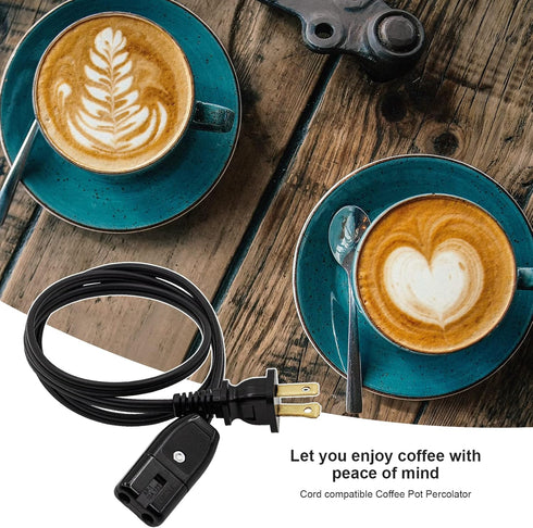 New 1/2 inch 2ft Cord Compatible with Farberware Coffee Pot Percolator Cord...