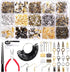 Swpeet 1466Pcs Jewelry Making Supplies Kit with Jewelry Making Tools, 40 Styles Jewelry Findings, with Jewelry Pliers and Ring Sizer Measuring Too...
