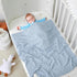 mimixiong Toddler Blankets Knitted Cellular Baby Blankets for Boys and Girls Blue 40x30 Inch...