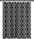 Biscaynebay Textured Fabric Shower Curtains for Bathroom 72" X 72", Black Morocco Pearl Printed Linen Modern Hotel Luxury Quality Cloth Bath Curta...