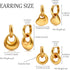 Waterproof 14K Gold Plated Filled Thick Small Gold Hoop Earrings for Women, Huggie Hoop Earrings, Hypoallergenic Lightweight Earrings, Gold Silver...