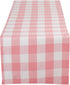 DII Buffalo Check Collection, Classic Farmhouse Table Runner, 14x72, Pink & White...