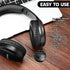 Bluetooth Headphones Over Ear, 70H Playtime and 3 EQ Music Modes Wireless Headphones with Microphone, HiFi Stereo Foldable Lightweight Headset, De...