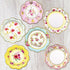Fancy Land Floral Paper Plates 7.28 Inches Vintage Small Party Plate 24 ct...