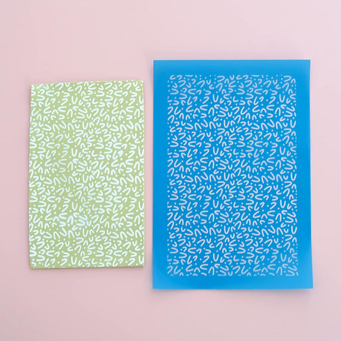 Dacmern Silk Screen for Polymer Clay, Silk Screen Stencils Reusable for Polymer Clay Earrings, Silkscreens for Clay Jewelry, Texture Sheets for Po...