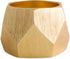 DII Decorative Geometric Napkin Ring Set, Triangle Band Gold, 6 Count...