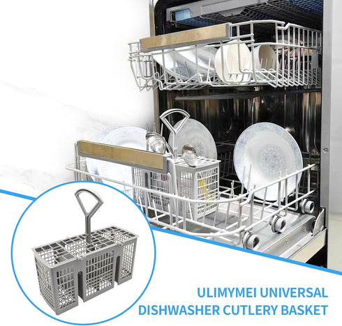 Universal Dishwasher Cutlery Basket, Dishwasher Utensil Basket for utensils Compatible with most brands- Bosch, Siemens...