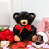 Black Bear Plush Stuffed Animal Black Bear with Rose Funny Cute Black Stuffed Animal Plush Gifts for Kids Toddler Girlfriend Mother's Day Birthday...