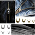 Savita 60pcs Metal Zipper Latch Slider Zipper Stops Retainer Insertion Pins Repair Kit for Coats Jacket Repair and Replacement (4 Sizes: #3, 5, 8,...