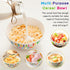 R HORSE Cereal Bowl and Spoon Set Colorful Funny Cereal Bowl with Engraved Spoon Gift Set for Salad Soup Ice Cream, Oatmeal Breakfast Bowl Cereal ...