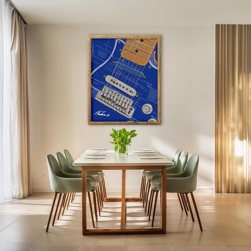 Posterizer 1 pcs-artistic art of a Fender American Ultra Stratocaster guitar-Sports & Hobby Art-Musical Art Collection-Gift for Music Fans- unfram...