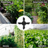 40 Pack Drip Irrigation 1/4" Barbed Cross Tee Fittings, Barbed Connectors for 1/4 Inch Irrigation Tubing Drip Line 4 Way Parts for Drip Sprinkler ...