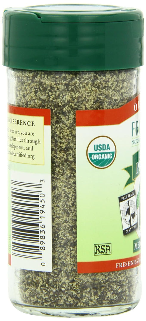 Frontier Natural Products Pepper, Og, Medium Black, Ft, 1.80-Ounce...