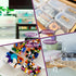 Small Plastic Storage Containers With Hinged Lids Craft Small Storage Box for Photo,Sticker,Pencil,Sewing,Beads,Small Items,School Supplies,3 Pack...