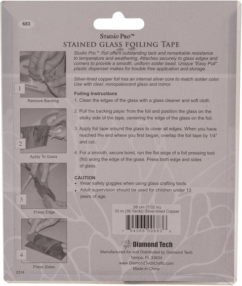 Studio Pro 7/32-Inch Silver Lined Copper Foil Tape...