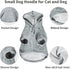 Pet Clothes for Dog, Dog Hoodies Sweatshirt with Hood and Pockets for Small Dogs (Grey Dog Hoodie, Large)...