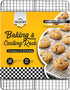 Checkered Chef Cooling Rack for Cooking and Baking - 17" x 12" Stainless Steel, Oven Safe Grid Wire Cookie Cooling Racks...