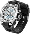 Men's Watches for Men Sports Outdoor Waterproof Military Watch Analog Digital Display Tactics Watch with LED Alarm Stopwatch Hourly Chime Multi-Fu...