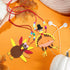 24 Pcs Thanksgiving Turkey Necklaces Kit, Turkey Beaded Necklace Making Kit, DIY for Kids, Thanksgiving Gifts Set for Thanksgiving Party toys Game...