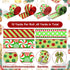 Riceshoot 4 Roll 40 Yards Christmas Green Red Ribbon Wired 1.97 Inch Christmas Glitter Stripe Ribbon Wide Green Red Wired Edge Xmas Polka Dot Ribb...
