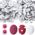 ANCIRS 200 Sets Sewing Buttons Cover Kit for Art Crafts Sewing Notion Supplies, Including 200pcs 7/8" Button Covers & 200pcs Button Backs & 2 Butt...