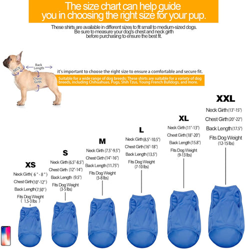 4 Pieces Dog Shirts Pullover Soft Blank Puppy T-Shirt Small Dogs Colorful Solid Pet Summer Clothes Red Yellow Blue Black Plain Shirts Sleeveless O...
