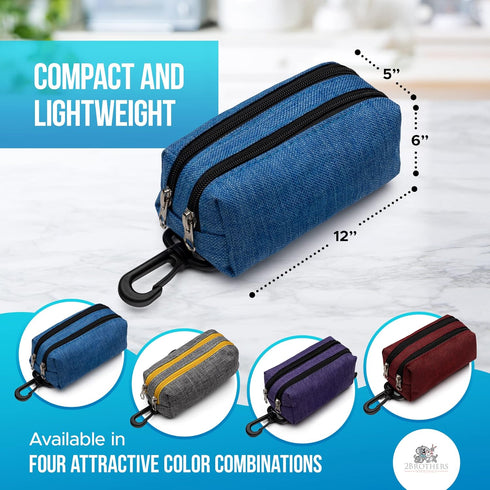 Premium Dog Poop Bag Holder for Leash - Convenient Dog Poop Bag Dispenser with Durable Design - Stylish Accessory for Easy Cleanup - Ideal for Dog...