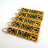PULL TO EJECT Key Chain - Yellow/Black - 5pcs...