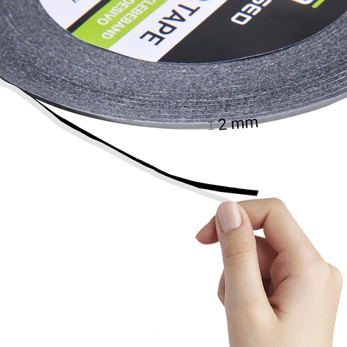 Eco-Fused 2mm Double-Sided Adhesive Sticker Tape - for Smartphone, Tablet, PC, Laptops, LCD, Digitizer, Small Electronic Repair - Includes 1x Pair...