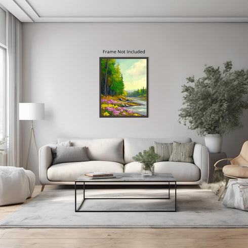 Posterizer 1 pcs-serene meadow scene in classic oil painting art style 6-Collectibles & Fine Art-Landscape & Nature Art-Gift for Men Women Teens- ...