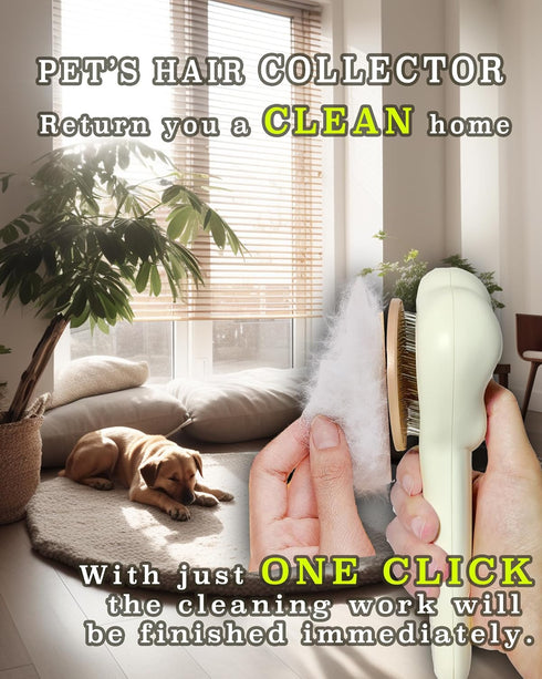 Pet hair brush, Cat grooming brush Dog hair brush pet grooming self cleaning slicker brush for dogs cats puppy rabbit, Cat brush grooming gently r...