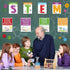 Zonon 40 Pcs Stem Science Bulletin Board Set Stem Classroom Decorations Scientist Posters Gear Shaped Cutouts Teachers Banner Wall Decor for Pre S...