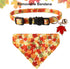 ADOGGYGO Fall Cat Collars Breakaway with Removable Bandana, Adjustable Autumn Thanksgiving Cat Collar Cute Fall Leaves Cat Bandana Collar for Cats...