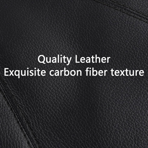 Car Shift Boot,Carbon Fibre Leather Gear Shift Cover for Dust Prevention & Protection,Universal Car Interior Accessories Manual Automatic Shift Kn...