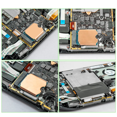 Steam Deck SSD Heatsink Thermal Pad: M.2 2230 NVME SSD Copper Heat Sink Cooling Thermal Pastes Back Cover Opening Tools Back Screws Replacements s...