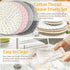 Trivets for Hot Dishes, 7" Trivets for Hot Pots and Pans Pot Holders for Kitchen, Cotton Weave Mat Trivets Set Heat Resistant Hot Plate Mats for T...