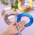 Fashewelry 32.8Ft 5mm Aluminum Flat Wire Gold Bendable Metal Craft Wire Strip for Bezel Sculpting Armature Jewelry Making Gem Metal Wrap...