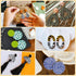 RUMIA 6 Pcs Silk Screen Stencils for Polymer Clay Reusable Animal Print Leopard Silk Screen Stencils for Printing on Clay Earrings Jewelry Decorat...